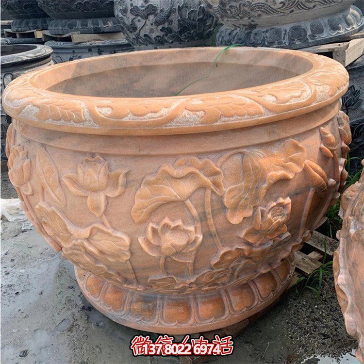 精美仿古大理石石雕擺件，點綴室內庭院，完美裝點魚缸