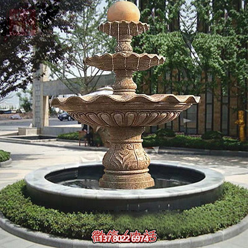 多層景觀噴泉石雕，為學(xué)院增添獨(dú)特的個(gè)性