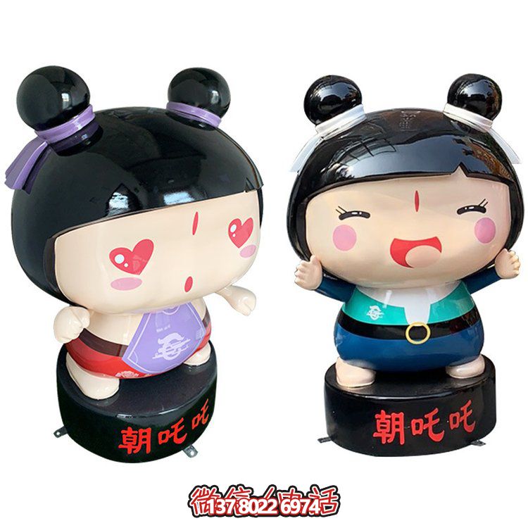 玻璃鋼公仔擺件，精美卡通裝飾品