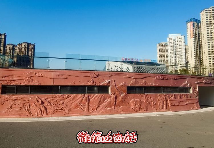 絢麗藝術空間，創意戶外浮雕銅雕影壁壁畫雕塑