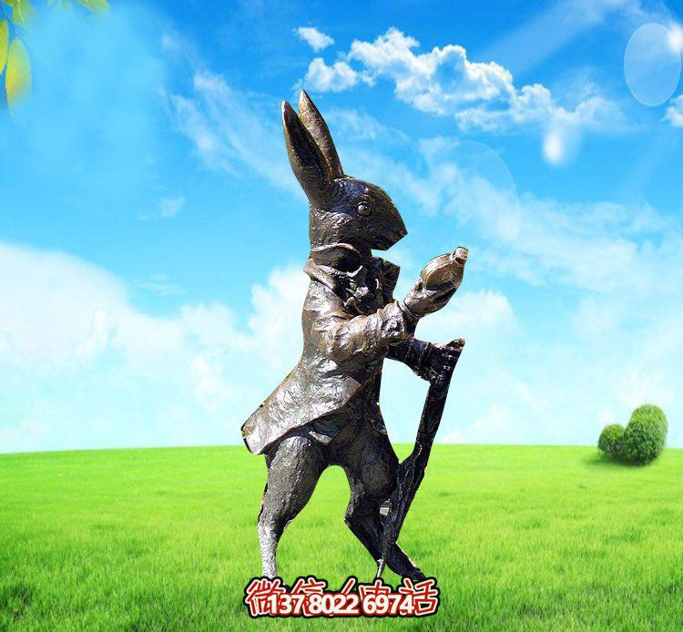 玻璃鋼兔子雕塑，裝飾你的草坪，讓你的個性閃耀