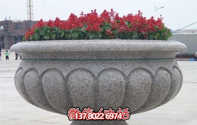 精美大理石花盆雕塑，點(diǎn)綴你的廣場