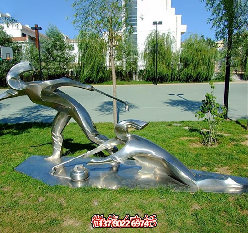 不銹鋼冰壺雕塑,點(diǎn)綴小區(qū)花園,創(chuàng)造休閑運(yùn)動空間 不銹鋼冰壺雕塑,點(diǎn)綴小區(qū)花園,創(chuàng)造休閑運(yùn)動空間