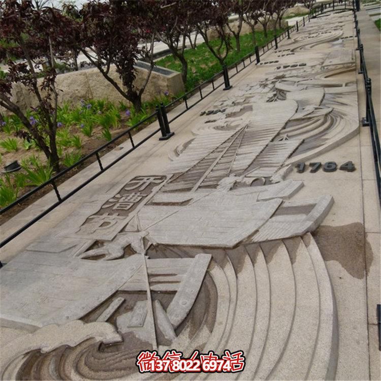 大理石浮雕壁畫(huà)，點(diǎn)綴景區(qū)廣場(chǎng)裝飾