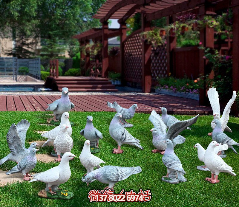 童趣仿真動物樹脂雕塑，打造完美草坪戶外景觀