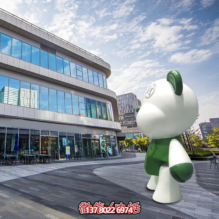 玻璃鋼創(chuàng)意熊雕塑，點(diǎn)亮商場(chǎng)卡通園林景觀