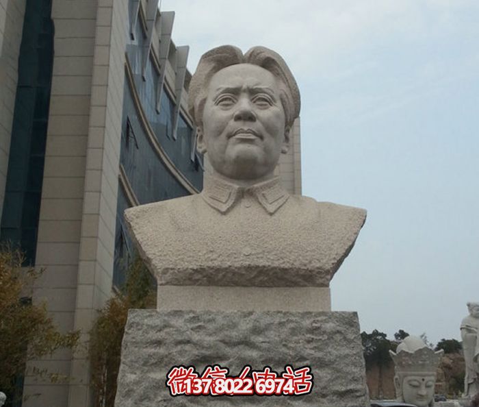 城市街道偉人胸像石雕毛澤東雕塑 城市街道偉人胸像石雕毛澤東雕塑