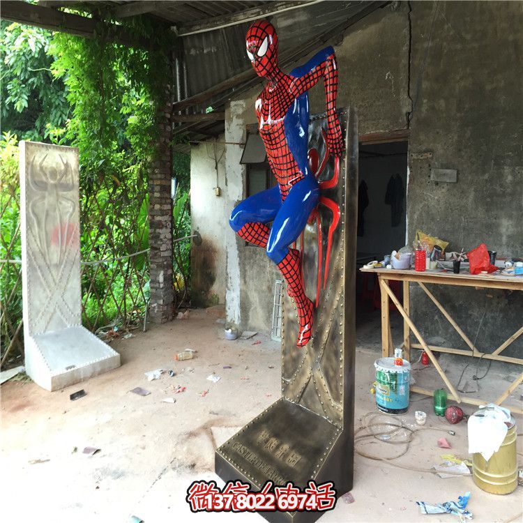 電影動(dòng)漫人物商場電影院蜘蛛俠雕塑