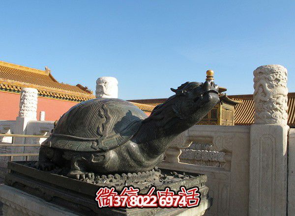 景區擺放的黑色的玻璃鋼創意龍龜雕塑 景區擺放的黑色的玻璃鋼創意龍龜雕塑